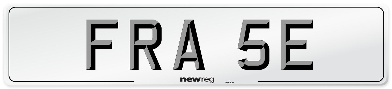 FRA 5E Number Plate from New Reg